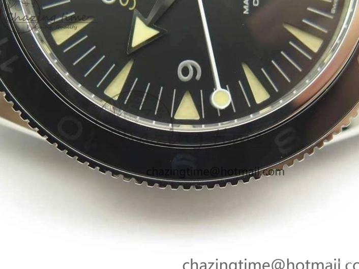 0228 Seamaster 300 Master Spectre SS MKS Best Edition Black Dial On Nylon Strap A SunProtective 8083